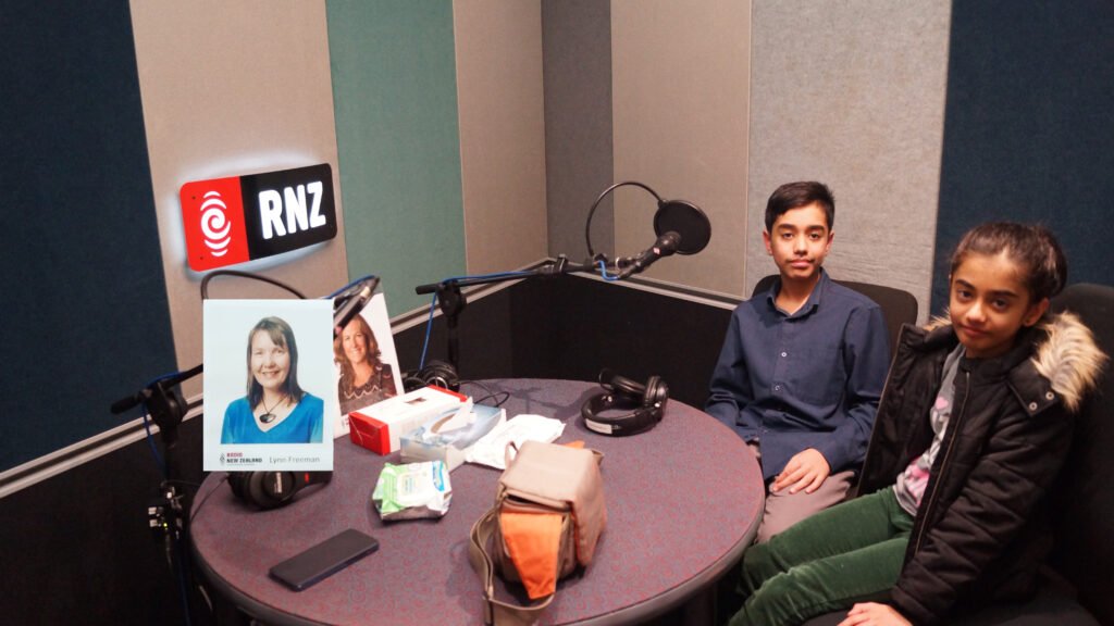Fatimah Soltanian Fard Jahromi and Ali Soltanian Fard Jahromi at Radio NZ